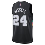 Maillot NBA San Antonio Spurs Devin Vassell Nike 2025-26 City Edition Noir Swingman - Homme